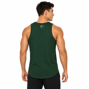 Camiseta sin mangas para hombre con diseño casual que ofrece comodidad relajada y transpirable, ideal para viajes a la playa y uso diario. - Product Image 3