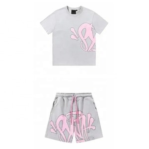 Ensemble d'été 2 pièces pour homme : Coupe-vent court noir à manches longues avec passepoil réfléchissant - Product Image 1