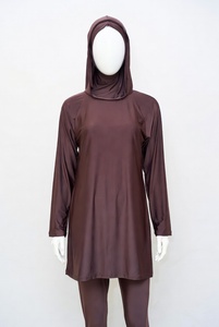 Modest Islamic Swimwear Manufacturer of Plus Size Long Sleeve UPF30 Polyester/Nylon Lightweight All Seasons Burkinis for Unisex - Product Image 1