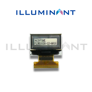 Écran PMOLED FPC de 0,83 pouce, éclairage monochrome bleu/blanc, 96x39, 23,8x16,2x1,2, 8 bits, 68XX/80XX, parallèle 4 fils, SPI I2C - Product Image 4