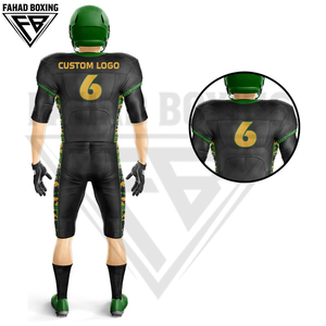 Ensemble de vêtements de sport d'équipe avec impression et broderie personnalisées disponibles, uniforme d'équipe, tailles plus grandes, maillots et hauts de football américain en polyester - Product Image 5