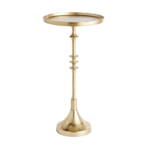 Table basse ronde en métal industriel avec finition antique, base sur piétement faite à la main, pour le mobilier de salon - Product Image 2