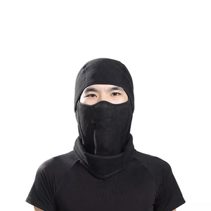 Cagoule noire unisexe taille unique en polaire, isolante thermiquement, protection UV, légère, pour le ski et les sports d'hiver en extérieur 2027 - Product Image 2