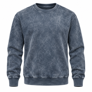 Sudadera Oversize de Felpa para Hombre, Estilo Casual, con Apliques Bordados, Hombros Caídos y Costuras en Contraste, Hecha a Medida - Product Image 3