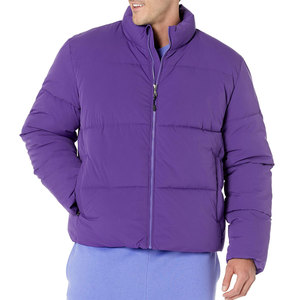 Nouvelle arrivée, veste d'hiver à col montant personnalisable en couleur, pour hommes, avec logo sur le devant, tissu respirant écologique, haute qualité - Product Image 1