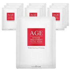 Maschera Viso Trattamento Intensivo Anti-Età Fromnature, 10 Pezzi, con Acido Ialuronico e Peptidi per Uso Facciale - Product Image 1