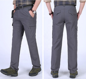 Pantalones Cargo Casuales de Poliéster para Hombre, Largos, para Trabajo, con Bolsillos Laterales, para Senderismo y Actividades al Aire Libre - Product Image 6
