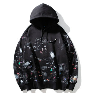 เสื้อฮู้ดขนแกะสำหรับฤดูหนาว MOQ ต่ำ ผลิตจากผ้าฝ้าย 100% คุณภาพพรีเมียม เป็นมิตรกับสิ่งแวดล้อม พิมพ์ลายตามสั่ง สำหรับขายส่ง เสื้อผ้าลำลองสไตล์คนเมือง - Product Image 1