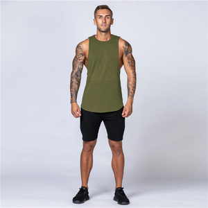 100% Cotton Tank Top Button <b>Chains</b> Embroidery Casual Gym Workout Summer Running Customizable Print Available Breathable Plain - Product Image 3
