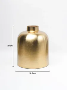 Vase à fleurs en métal fait main, élégant et festif, pour la collection de décoration intérieure des fêtes 2026 – Luxe Premium Zahid Exports - Product Image 2