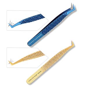 Pince à cils en acier inoxydable couleur arc-en-ciel diamantée pointes pointues de précision antistatiques pour un ramassage facile des cils minces - Product Image 5