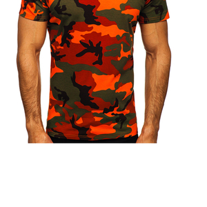 Camiseta de camuflaje para hombre, estilo urbano, de algodón, estampada, de manga corta, informal, holgada, para verano - Product Image 4
