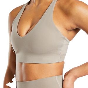 Venta al por mayor de alta calidad a prueba de golpes Fitness Running Sports Bra Copa fija mujeres hermosa espalda Flexible Fitness Bra para correr - Product Image 4