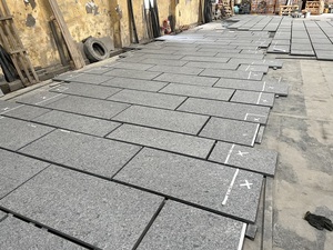 Chất lượng cao màu Xám <span class=keywords><strong>Granite</strong></span> chống trượt flamed Brushed thép grey <span class=keywords><strong>Granite</strong></span> sàn đá gạch lát sân vườn cho cảnh quan dự án - Product Image 5