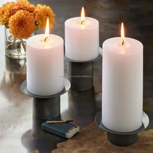 Candelabro Alto y Delgado de Metal Hecho a Mano, Decoración de Lujo para Navidad, Bodas y Salas de Estar, Hecho en India por Zahid Exports - Product Image 1