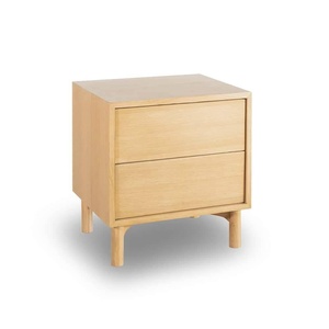 Mesita de Noche de Madera de Teca Sólida con Acabado Natural y Material de Alta Calidad, Muebles de Dormitorio, Fabricante y Exportador OEM ODM - Product Image 1