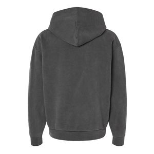 Men Pigment Black Heavyweight Pullover Hoodie, Premium <b>Thick</b> <b>Fleece</b> Sweatshirt, Casual Oversized Hooded Top for Winter Comfort - Product Image 5