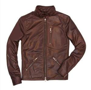 Latest Design <b>Mens</b> Genuine Leather Jacket Fashionable PU Leather <b>Coat</b> High Quality <b>Long</b> Sleeve Casual Fall Winter Outerwear - Product Image 1