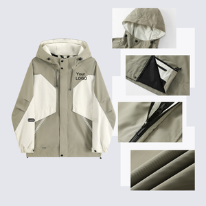 Wholesale Men's Customized Quilted Eco-Friendly Rain <b>Jacket</b> Windproof Waterproof Breathable 100% Polyester Lining <b>Work</b> <b>Jackets</b> - Product Image 4