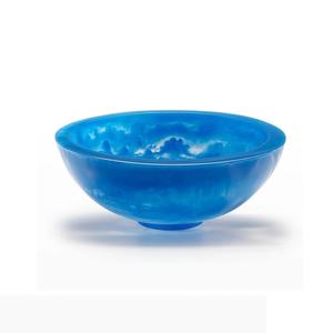 Bol à salade en résine écologique personnalisé et élégant avec un design artisanal raffiné pour les dîners de fête, finition brillante - Product Image 3