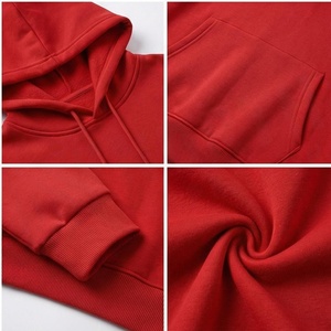 Sweat à capuche North Approach I'm NA pour homme, rouge, coupe oversize, décontracté, en polaire, avec poche et imprimé sur le devant, pour l'automne - Product Image 4