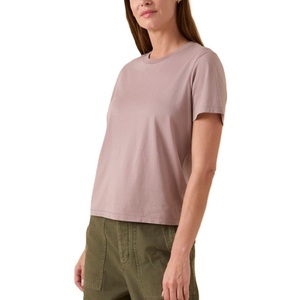Camiseta de Manga Corta con Cuello Redondo para Mujer, 100% Algodón Jersey, Estampado Informal, Corte Regular, Secado Rápido, Verano, Bangladesh - Product Image 6