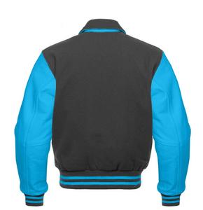 เสื้อแจ็คเก็ตวาร์ซิตี้แบบสตรีทแวร์ปักลายเชนิลล์สีสันสดใสสั่งทำขายส่งสำหรับผู้ชายและผู้หญิง - Product Image 2