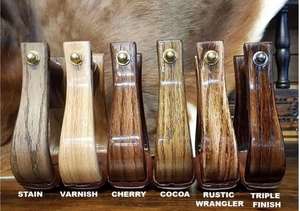 Estribos de Madera de Roble para Silla de Montar Occidental, Herrajes Grabados Niquelados, Personalizables, Modelo T4 49 de ARMANDIOUS INDUSTRY - Product Image 4