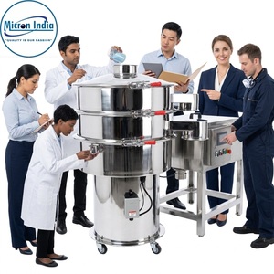 Micron India Tamiseur Vibratoire Numérique Automatique Robuste 110V Garantie 2 Ans PLC pour le criblage des poudres alimentaires, chimiques et de papier - Product Image 2