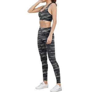 Sujetador deportivo con cuello en U para mujer, top corto personalizado para gimnasio, entrenamiento y yoga con un elegante diseño en la espalda - Product Image 2