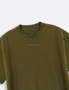 เสื้อยืดคอกลมทรงหลวม แขนเสื้อแบบดรอปโชว์เดอร์ ผ้าฝ้าย 100% สวมใส่สบาย ทรงโอเวอร์ไซส์ คอริบ  แบบเรียบง่าย เป็นมิตรต่อสิ่งแวดล้อม - Product Image 2