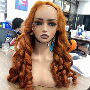 Vente à chaud de perruques extensions de cheveux humains Fermeture à lacet transparent Personnaliser la couleur des cheveux brillants sans perte de cheveux Vente en gros - Product Image 5