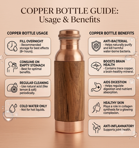 Large Selling Water <b>Bottle</b> Wooden Metal <b>Drinking</b> Juice Hotel Kitchen <b>Bottle</b> <b>Copper</b> Metal Reusable Water <b>Bottle</b> - Product Image 6