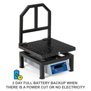 Ace Heavy-Duty Mild Steel Platform 120kg 50g 35x35cm Digital Industrial Electronic <b>Weight</b> Scale Model KISAN MS 350*350 / 1 Year - Product Image 6