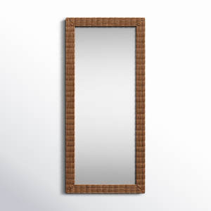 กระจกติดผนังทรงสี่เหลี่ยมผืนผ้างานสานมือพร้อมกรอบดีไซน์สุดหรู - Product Image 1