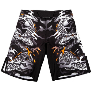 Diseño cómodo en la cintura, costuras resistentes y pantalones cortos de MMA de calidad premium confiables, hechos con tela ligera y ajuste flexible. - Product Image 4