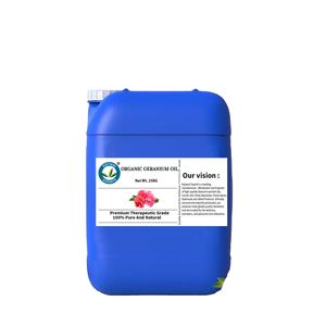 Aceite Esencial de Geranio Orgánico Pelargonium Graveolens Destilado al Vapor - Aceite Floral para Aromaterapia - Katyani Exports - Product Image 1