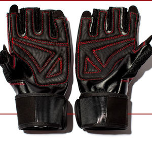 Guantes de Gimnasio de Cuero, Guantes de Entrenamiento con Soporte para Muñeca, Guantes para Crossfit, Levantamiento de Pesas, Ejercicio con Barra, Protección de Palmas y Callosidades - Product Image 2