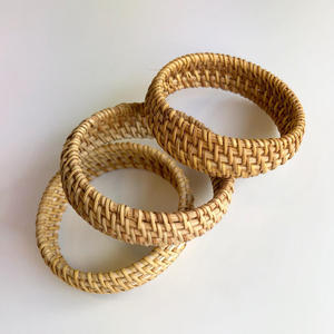 Pulseras de ratán de calidad superior, brazaletes para mujer, pulseras hechas a mano, accesorios de moda. - Product Image 5