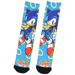 Chaussettes Sonic The Hedgehog à motif uni imprimé par transfert thermique, pour adulte, décontractées, été, respirantes, séchage rapide, athlétiques, en nylon et élasthanne - Product Image 2