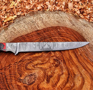 Top Trending Custom Handmade Damascus Steel Fish Fillet <b>Knife</b> | 8" Flexible Blade <b>Kitchen</b> Outdoor Tool Gift for Fish Lovers - Product Image 3