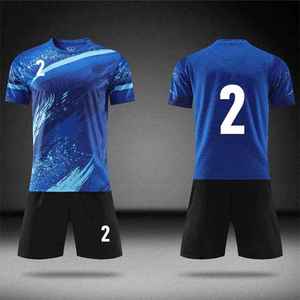 Conjunto de Ropa Deportiva para Hombre, Camiseta de Manga Corta con Cuello Redondo, Estampado Sublimado, Poliéster que Absorbe la Humedad, Ajuste Atlético, para Todas las Temporadas - Product Image 5