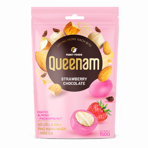 Fancy Foods Dragee Chocolate, Venta Directa de Fábrica, Frutos Secos Recubiertos de Chocolate de Fresa, Almendras y Nueces de Macadamia, 150G, HALAL, OEM/ODM - Product Image 1