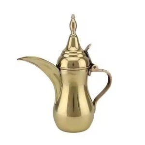 Decorative Design <b>Arabic</b> Coffee Dallah Metal Pot for Serving <b>Arabic</b> Coffee Home Decor - Product Image 4