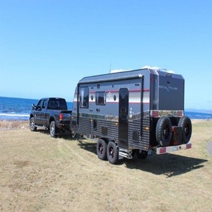Caravana Negra de 16 pies con Suspensión Neumática en Venta, Caravana Todoterreno de Aluminio 4x4, Estándar Australiano - Product Image 5