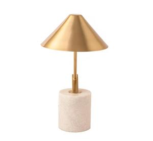 Minimalist Ceramic Table Lamp With <b>Black</b> Metal Cone <b>Shade</b> Adjustable Arm 2700K Warm <b>Light</b> For Bedroom - Product Image 3