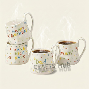 Taza de Cerámica de 301-400 ml - Diseño Clásico, Apta para Lavavajillas y Microondas, Gran Capacidad - Product Image 3