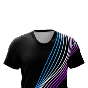 เสื้อยืดผู้ชายแขนสั้นพิมพ์ลายตามสั่ง สไตล์สตรีทแวร์ พิมพ์โลโก้ได้ - Product Image 4