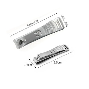 กรรไกรตัดเล็บมืออาชีพสแตนเลสสตีล ใบมีดคมสำหรับเล็บเท้าและเล็บมือ กรรไกรตัดเล็บและที่ตัดหนังกำพร้า ทนทาน - Product Image 6