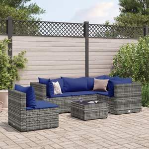 Ensemble de salon de jardin gris pour collection de meubles d'extérieur - Product Image 1